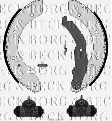 BORG & BECK bbs1035k -  Комплект тормозных колодок
